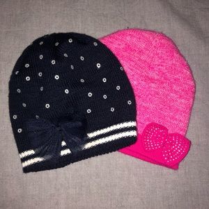 two cute beanies